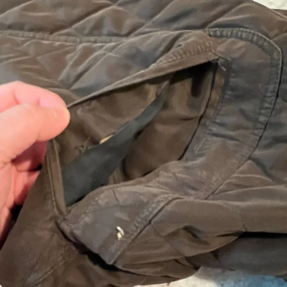 Burberry London Mens Brown Quilted Nova Check Lining Corduroy Collar Jacket XL - Picture 7 of 7